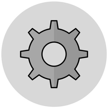 Ayarlar. Web simgesi basit illüstrasyon