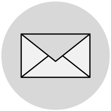 E- posta simgesi vektör illüstrasyonu