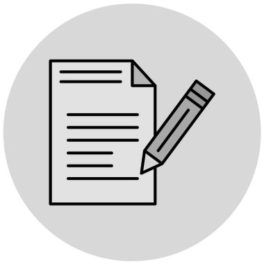 belge simgesi, vektör çizimi