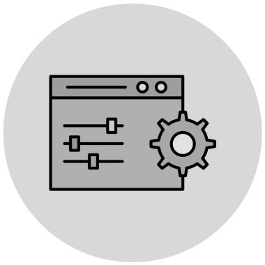 seo modern simgesinin vektör illüstrasyonu