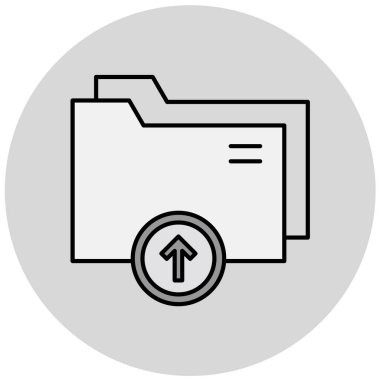 Dosya. Web simgesi basit illüstrasyon