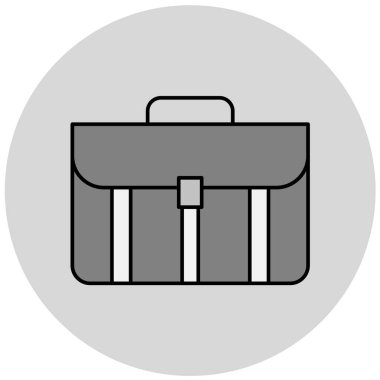 evrak çantası simgesi, vektör illüstrasyonu