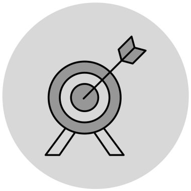 hedef simge vektör illüstrasyonu