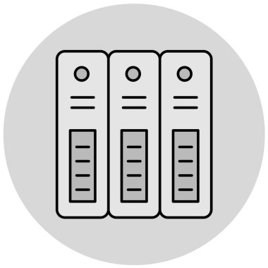 Dosya biçim simgesinin vektör illüstrasyonu