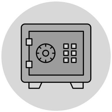 Modern güvenlik simgesinin vektör illüstrasyonu