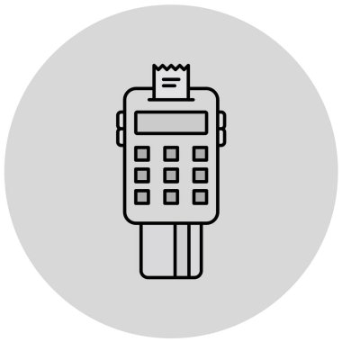 Modern b 'nin vektör illüstrasyonu ATM' den yoksun simgesi