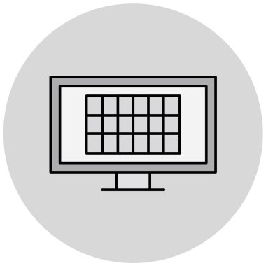 seo modern simgesinin vektör illüstrasyonu