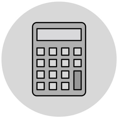 hesap makinesi simgesi, vektör illüstrasyonu