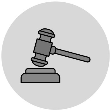 açık artırma vektör simgesi modern basit illüstrasyon