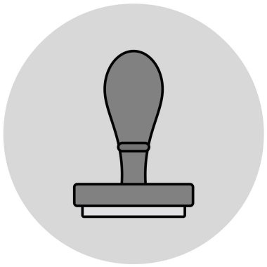 mühür simgesi, vektör illüstrasyonu