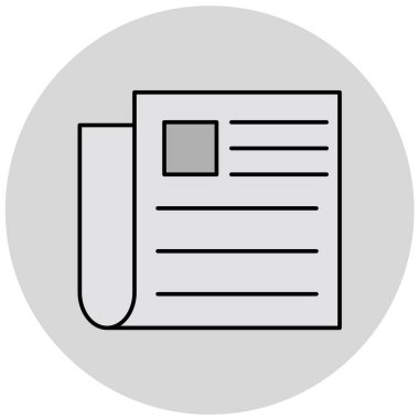 Belge. Web simgesi basit illüstrasyon