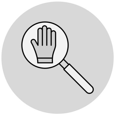 Büyüteç simgesi. vektör illüstrasyonu