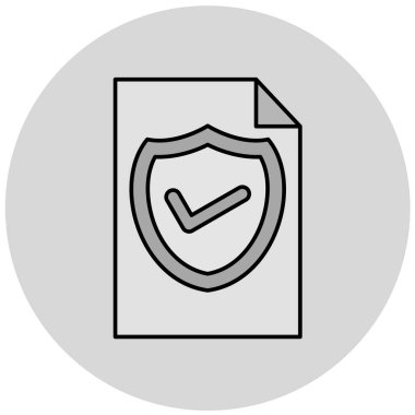 kalkan simgesi, vektör illüstrasyonu