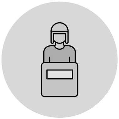 Hastanedeki bir adamın vektör çizimi