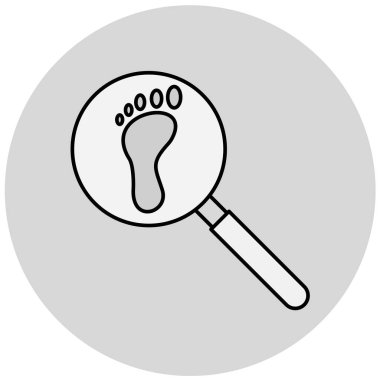 Büyüteç simgesi. Web için basit arama vektör simgeleri çizimi