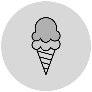 dondurma simgesi, vektör illüstrasyonu