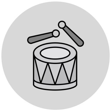 davul simgesi vektör illüstrasyonu