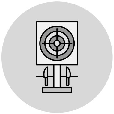 hedef simge vektör illüstrasyonu