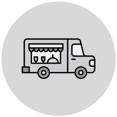 fast food ikonu vektör illüstrasyonu