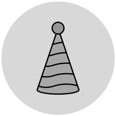 parti şapka simge vektör çizim