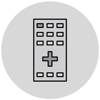 Hastane Simgesi Vektör İllüstrasyonu