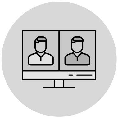 İş ve finans simgesinin vektör illüstrasyonu