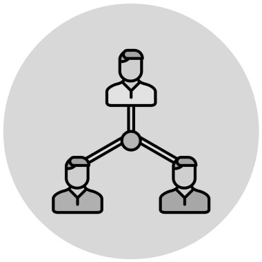 İş dünyası takım ikonu. Web için iş adamı vektör simgelerinin basit çizimi