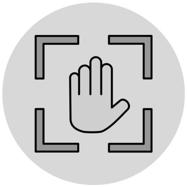 el simgesi vektör illüstrasyonu