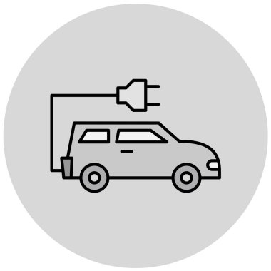 araba simgesi vektör illüstrasyonu