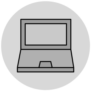 dizüstü bilgisayar vektör illüstrasyonu, simge ögesi arkaplanı