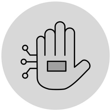 el simgesi vektör illüstrasyonu