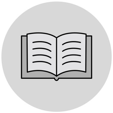 kitap simgesi vektör illüstrasyonu