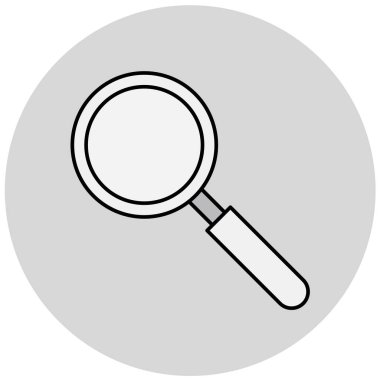 Büyüteç simgesi. Web tasarımı için loupe vektör simgelerinin basit çizimi