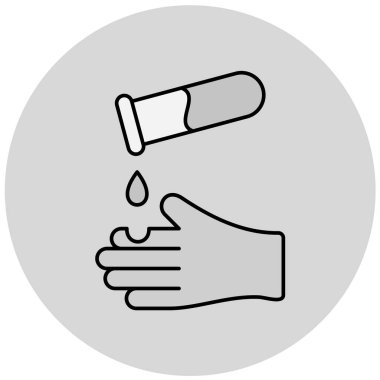 Bir damla simgesinin vektör illüstrasyonu