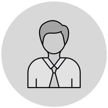 adam simgesi. Düz tasarım