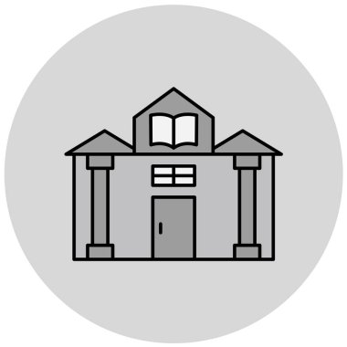 Üniversite vektör simgesi modern basit illüstrasyon