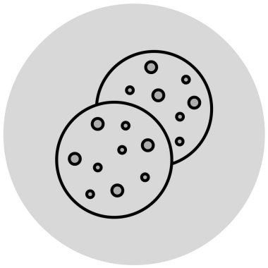 çerez simgesi vektör illüstrasyonu