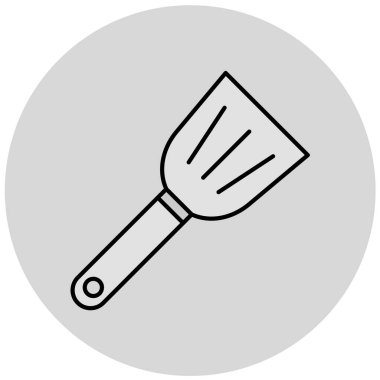 Modern fırça simgesinin vektör illüstrasyonu