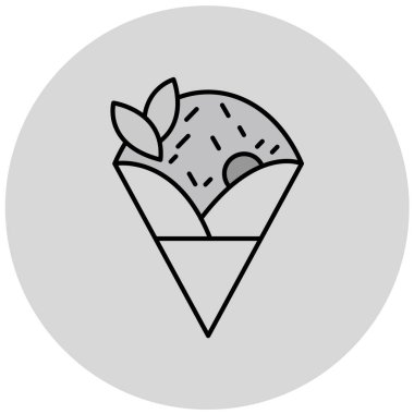 Gıda simgesinin vektör illüstrasyonu