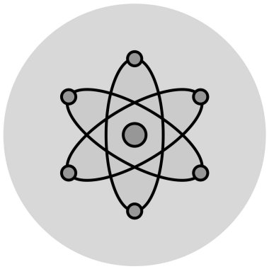 atom. Web simgesi basit illüstrasyon