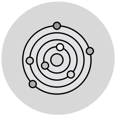 Kişisel ve ticari kullanım için dairesel simge...