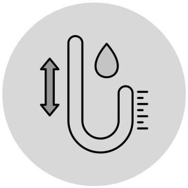 Beyaz arkaplanda eşsiz güç vektörü simgesi