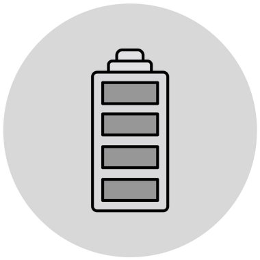 Pil. Web simgesi basit illüstrasyon