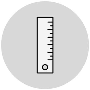 cetvel simgesi çizimi