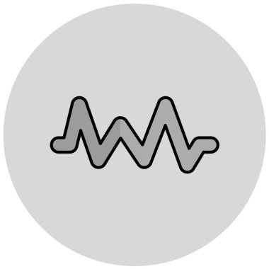 Ecg. Web simgesi vektör illüstrasyonu