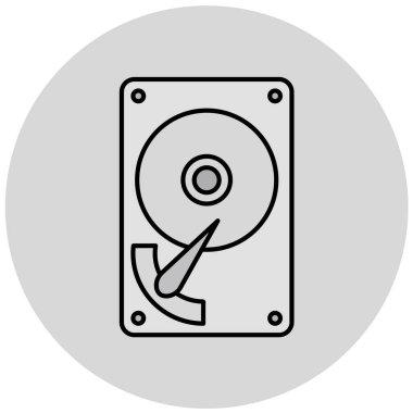 Bilgisayar çipinin vektör illüstrasyonu