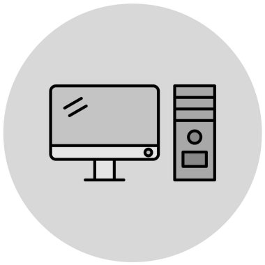 bilgisayar simgesi vektör illüstrasyonu