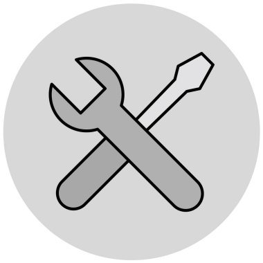 Araçlar simgesi. vektör çizim