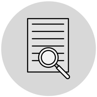 Belge. Web simgesi basit illüstrasyon