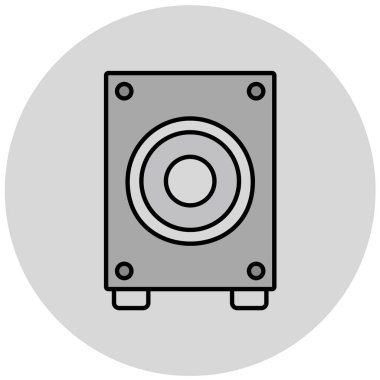 Konuşmacı. Web simgesi basit illüstrasyon